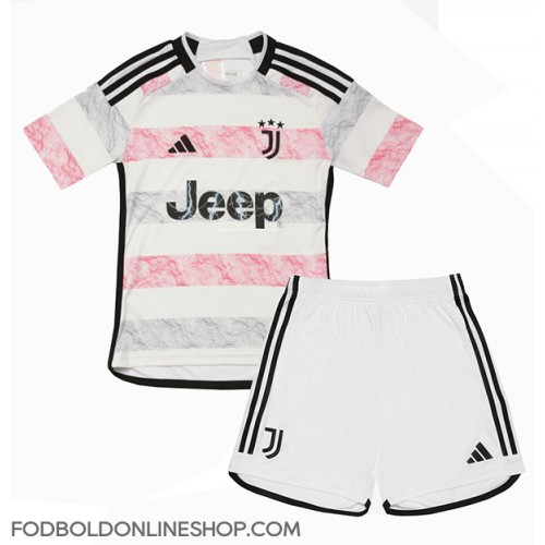 Juventus Udebane Trøje Børn 2023-24 Kortærmet (+ Korte bukser)